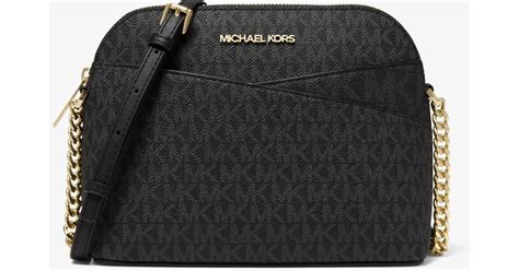 michael kors 87055612|Jet Set Travel Medium Logo Dome Crossbody Bag.